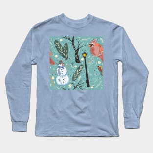 Cardinal Bird Long Sleeve T-Shirt